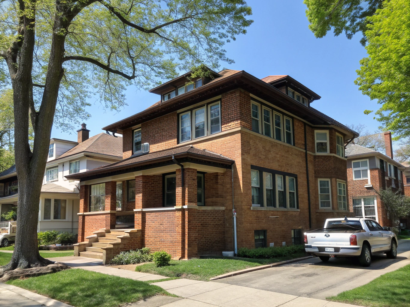 Two-story residential craftsman home addition in Great Lakes Decatur